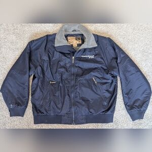 WearGuard Navy Blue Jacket Mens Size Large Gray Fleece-Lined Coat Style 401